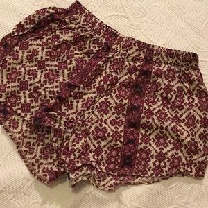 Brandy Melville Printed Soft Shorts